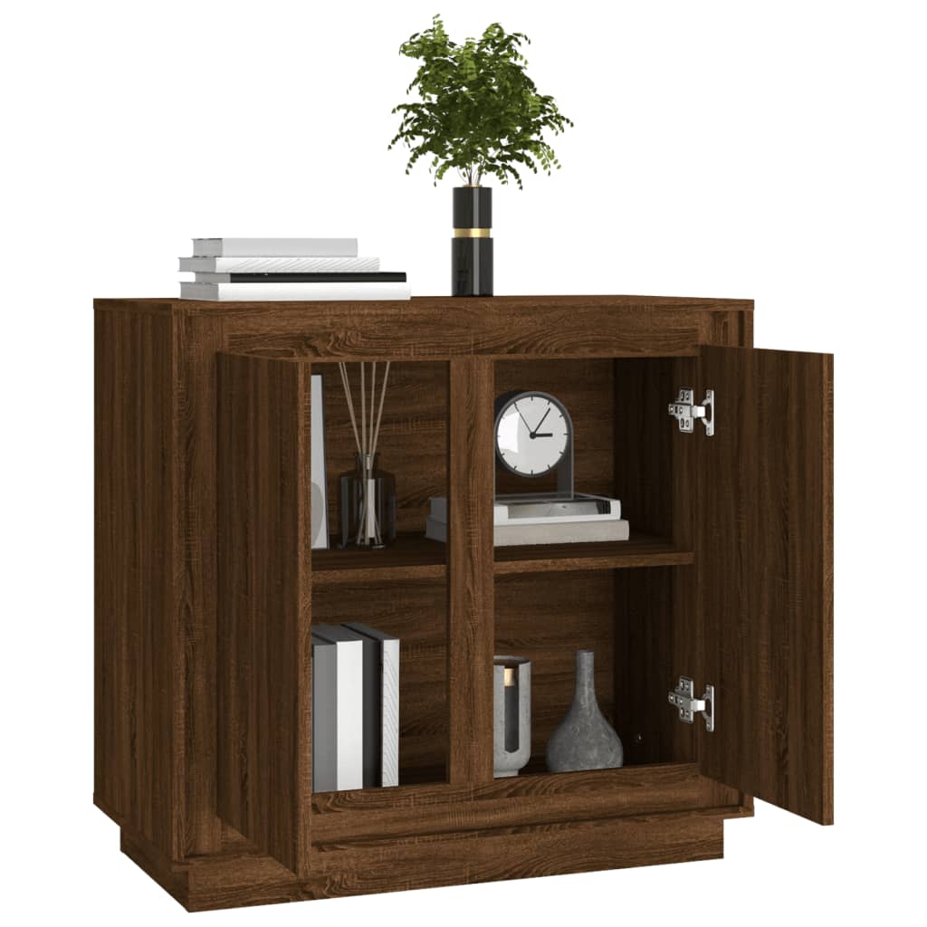 Dressoir 80X34X75 Cm Bewerkt Hout
