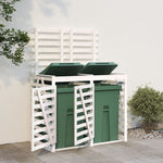 Containerberging Dubbel Massief Grenenhout Zwart