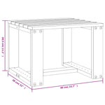 Tuinbijzettafel 40X38X28,5 Cm Massief Grenenhout Zwart