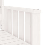 Tuinbank Met Tafel 2-Zits Massief Grenenhout Wit