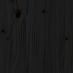 Parasolvoetbedekking Massief Grenenhout Zwart