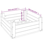 Parasolvoetbedekking Massief Douglashout