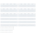 Verbindingsplaten 6 St 20 Cm Roestvrij Staal Zilverkleurig