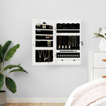 Sieradenkast Met Spiegel Wandgemonteerd 37,5X10X106 Cm