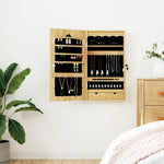 Sieradenkast Met Spiegel Wandgemonteerd 37,5X10X106 Cm