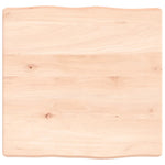 Tafelblad Natuurlijke Rand 40X40X(2-6) Cm Massief Eikenhout Naturel