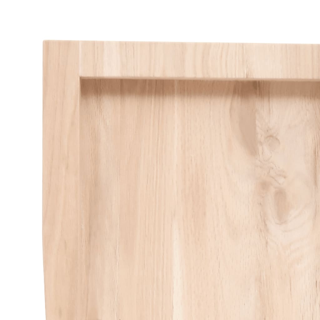 Tafelblad Natuurlijke Rand 40X40X(2-6) Cm Massief Eikenhout Naturel