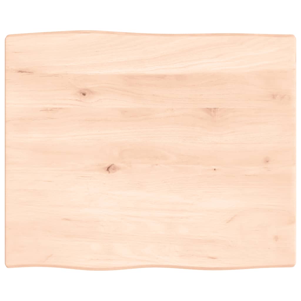 Tafelblad Natuurlijke Rand 40X40X(2-6) Cm Massief Eikenhout Naturel