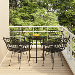 -Delige Tuinset Poly Rattan