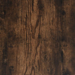 Hoge Kast Bewerkt Hout Gerookt Eikenkleurig