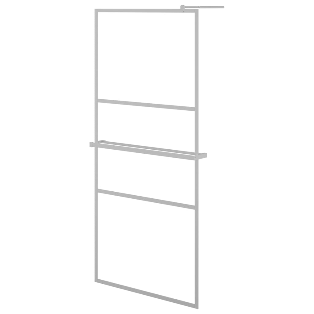 Inloopdouchewand Met Schap Esg-Glas Aluminium