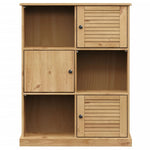 Boekenkast Vigo 90X35X114,5 Cm Massief Grenenhout