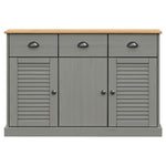 Dressoir Met Lades Vigo 113X40X75 Cm Massief Grenenhout