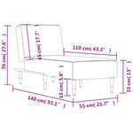 Chaise Longue Fluweel