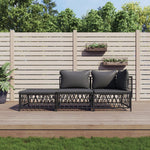5-Delige Loungeset Met Kussens Staal