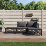 5-Delige Loungeset Met Kussens Staal