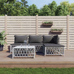 5-Delige Loungeset Met Kussens Staal
