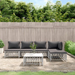 5-Delige Loungeset Met Kussens Staal