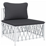 5-Delige Loungeset Met Kussens Staal