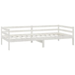 Slaapbank Zonder Matras 90X200 Cm Massief Grenenhout Wit