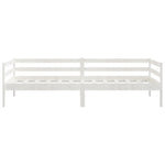 Slaapbank Zonder Matras 90X200 Cm Massief Grenenhout Wit