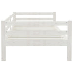 Slaapbank Zonder Matras 90X200 Cm Massief Grenenhout Wit