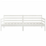 Slaapbank Zonder Matras 90X200 Cm Massief Grenenhout Wit