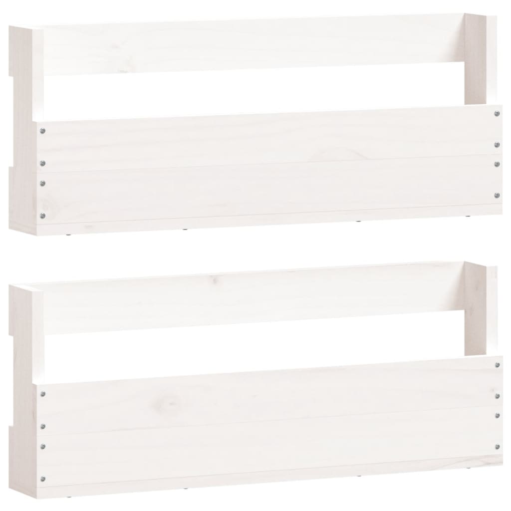 Schoenenrekken Massief Grenenhout Wit