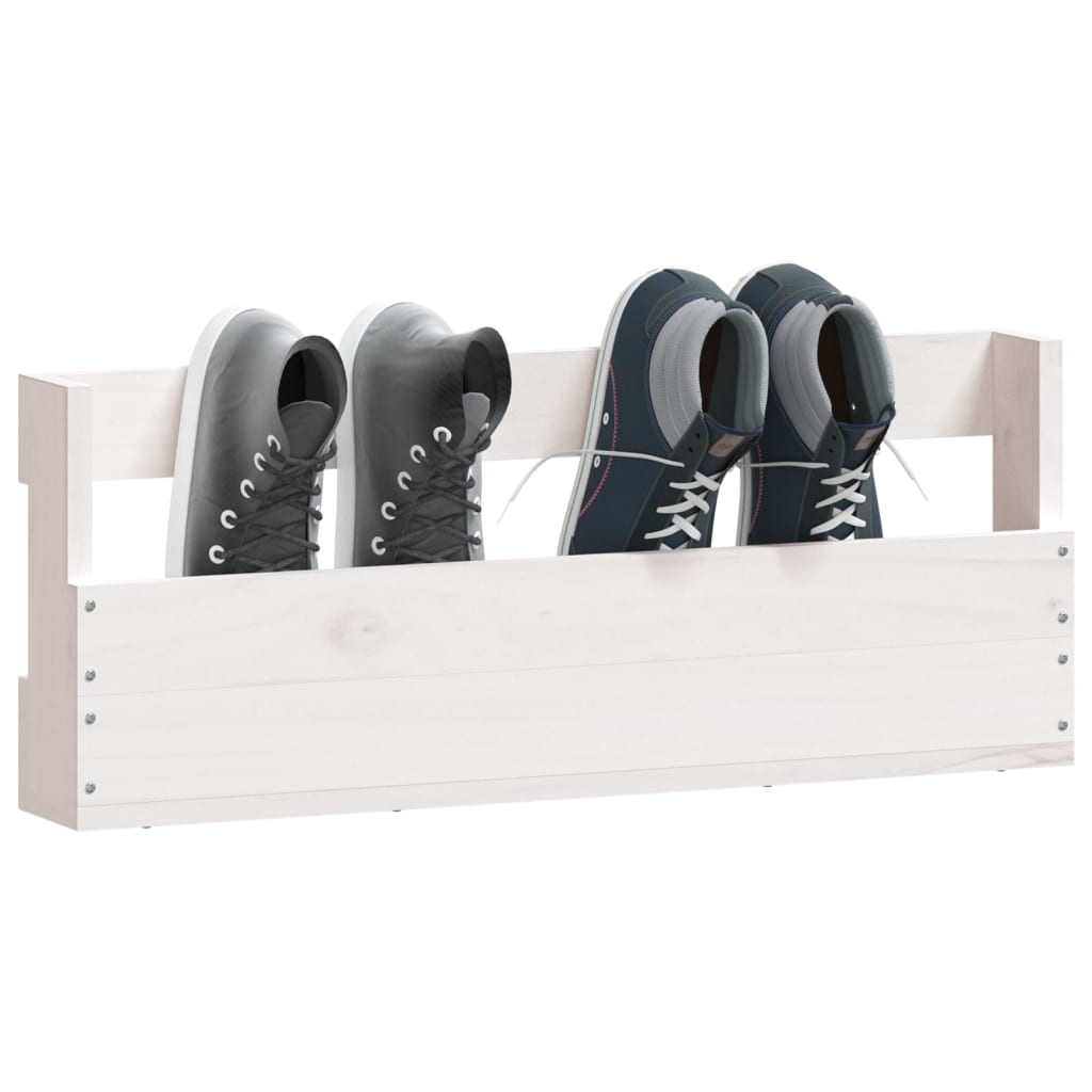 Schoenenrekken Massief Grenenhout Wit