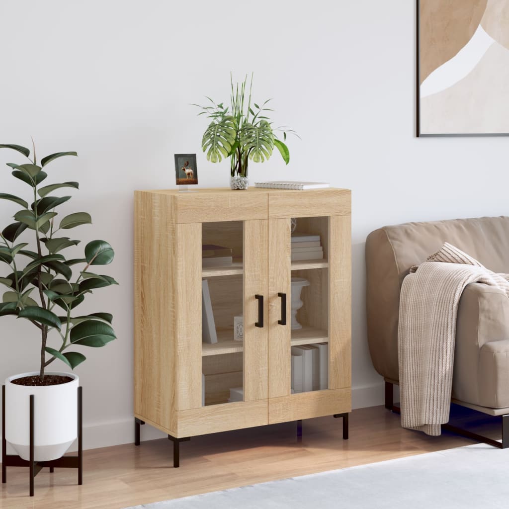 Dressoir 69,5X34X90 Cm Bewerkt Hout