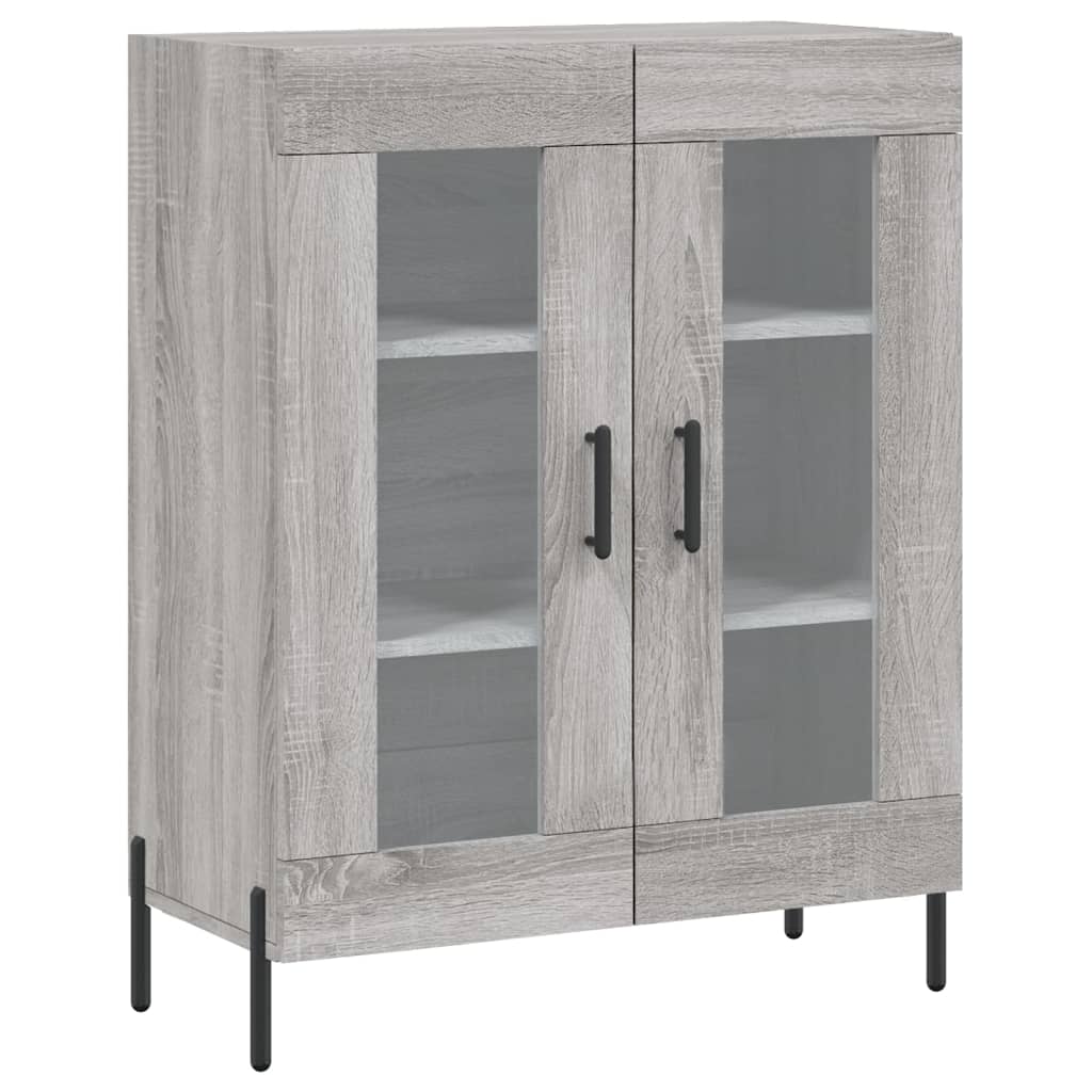 Dressoir 69,5X34X90 Cm Bewerkt Hout Eikenkleurig
