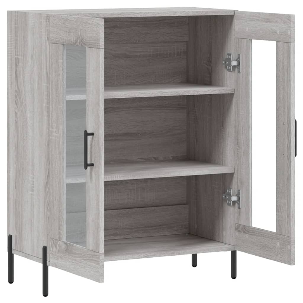 Dressoir 69,5X34X90 Cm Bewerkt Hout Eikenkleurig