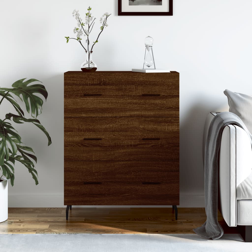 Dressoir 69,5X34X90 Cm Bewerkt Hout
