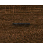 Dressoir 69,5X34X90 Cm Bewerkt Hout Bruin Eikenkleur
