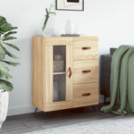 Dressoir 69,5X34X90 Cm Bewerkt Hout Kleurig