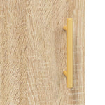 Dressoir 69,5X34X90 Cm Bewerkt Hout Kleurig