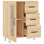 Dressoir 69,5X34X90 Cm Bewerkt Hout Kleurig