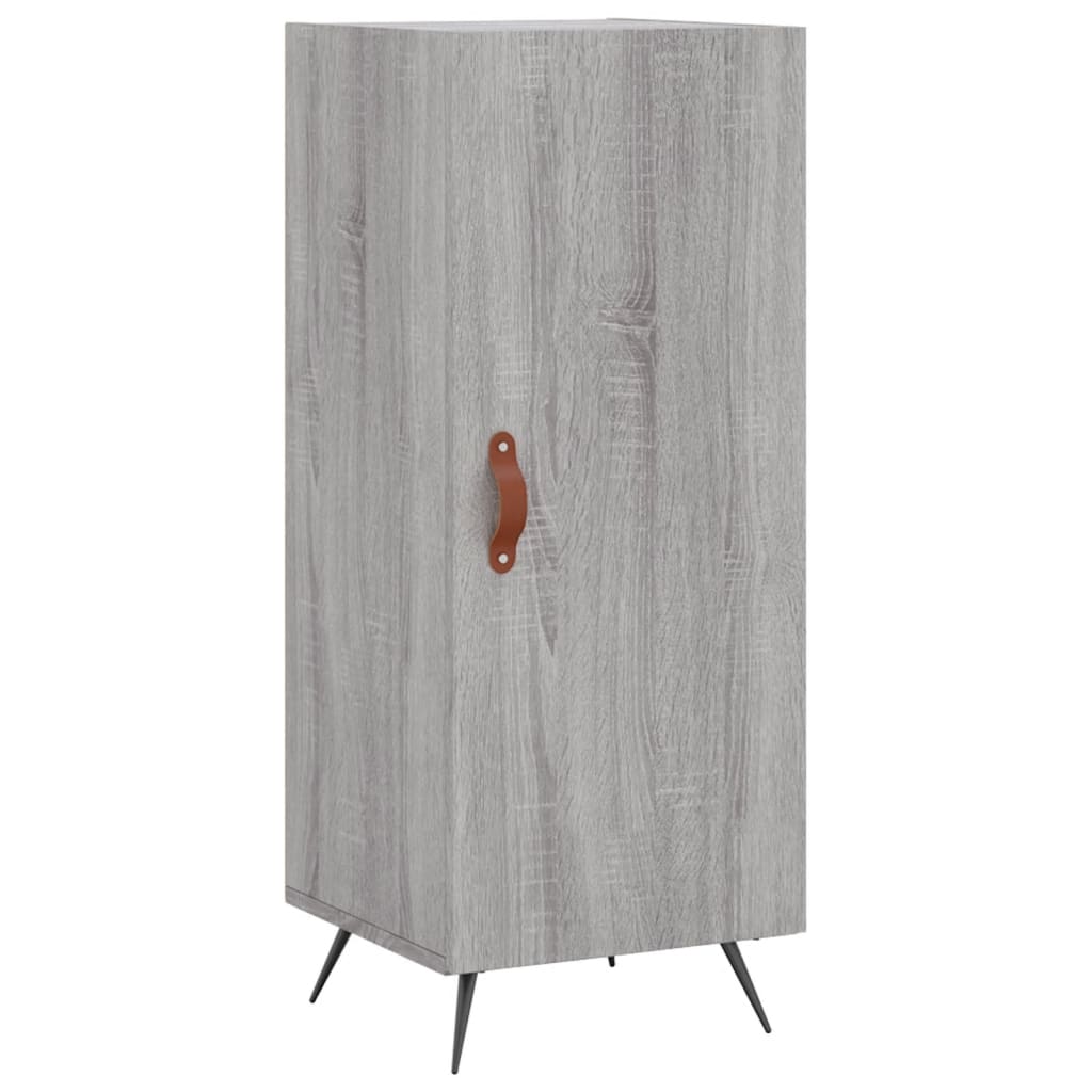 Dressoir 34,5X34X90 Cm Bewerkt Hout Eikenkleurig