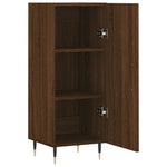 Dressoir 34,5X34X90 Cm Bewerkt Hout Bruin Eikenkleur