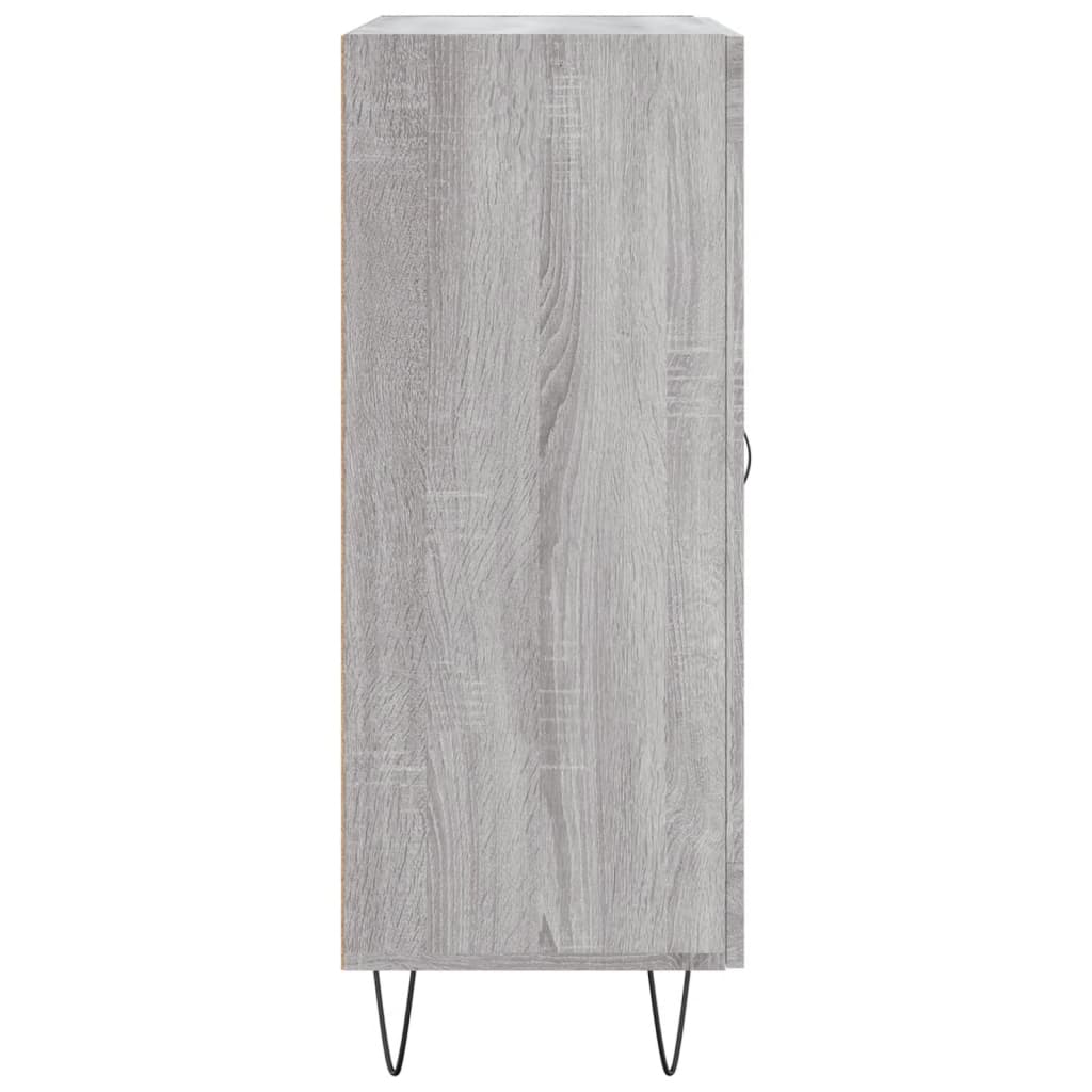 Dressoir 69,5X34X90 Cm Bewerkt Hout Eikenkleurig