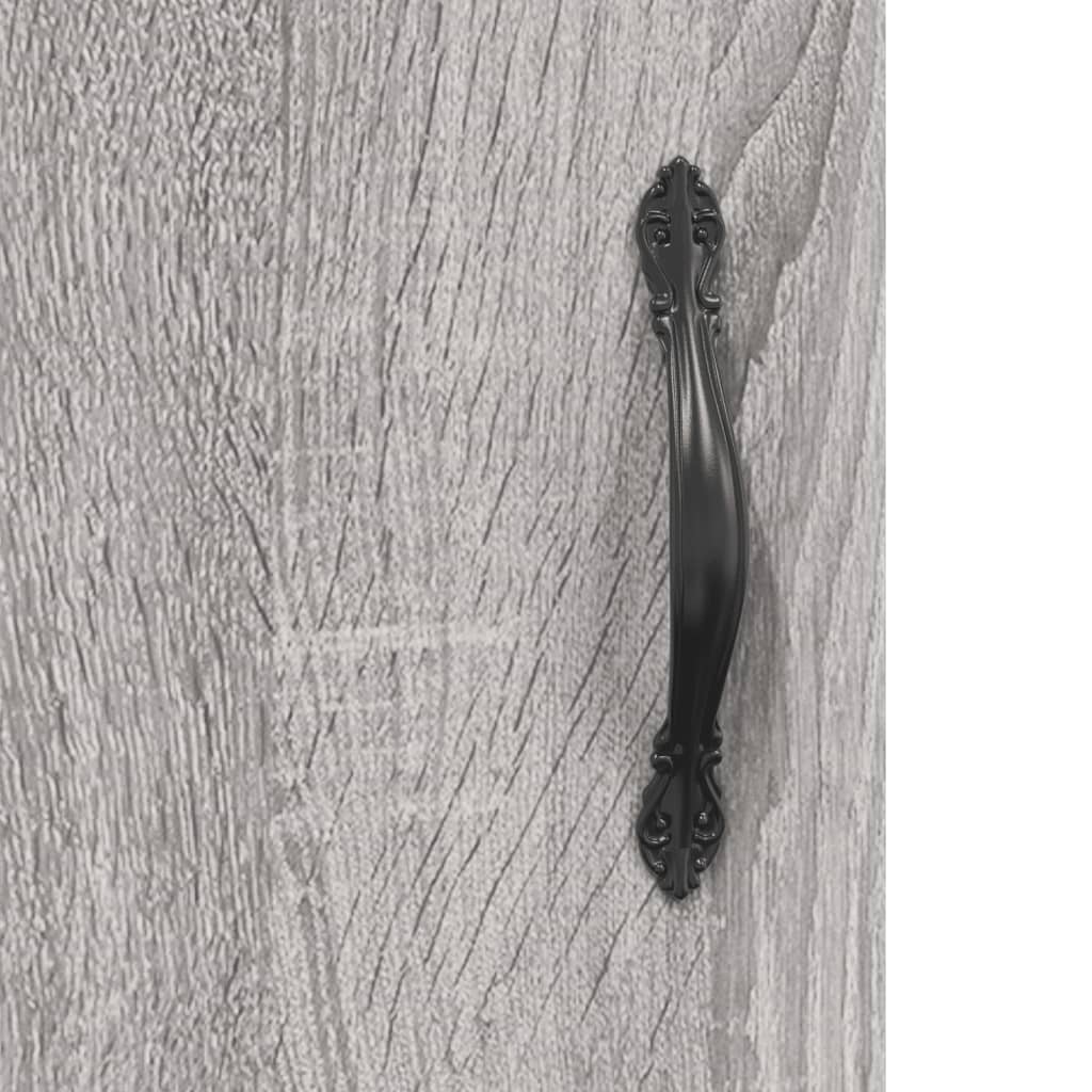 Dressoir 69,5X34X90 Cm Bewerkt Hout Eikenkleurig