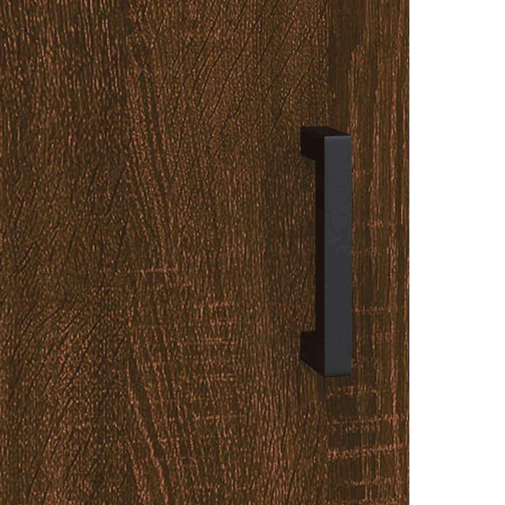 Dressoir 34,5X34X90 Cm Bewerkt Hout Bruin Eikenkleur