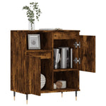 Dressoir 60X35X70 Cm Bewerkt Hout Kleurig