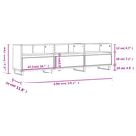Tv-Meubel 150X30X44,5 Cm Bewerkt Hout