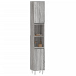 Badkamerkast 30X30X190 Cm Bewerkt Hout Eikenkleur