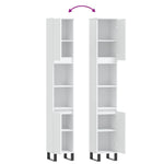 Badkamerkast 30X30X190 Cm Bewerkt Hout