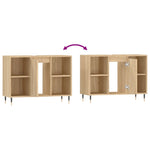 Badkamerkast 80X33X60 Cm Bewerkt Hout Kleurig