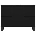 Badkamerkast 80X33X60 Cm Bewerkt Hout