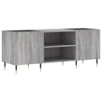 Platenkast 121X38X48 Cm Bewerkt Hout Eikenkleurig
