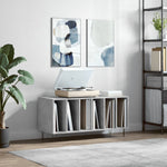Platenkast 100X38X48 Cm Bewerkt Hout Eikenkleurig